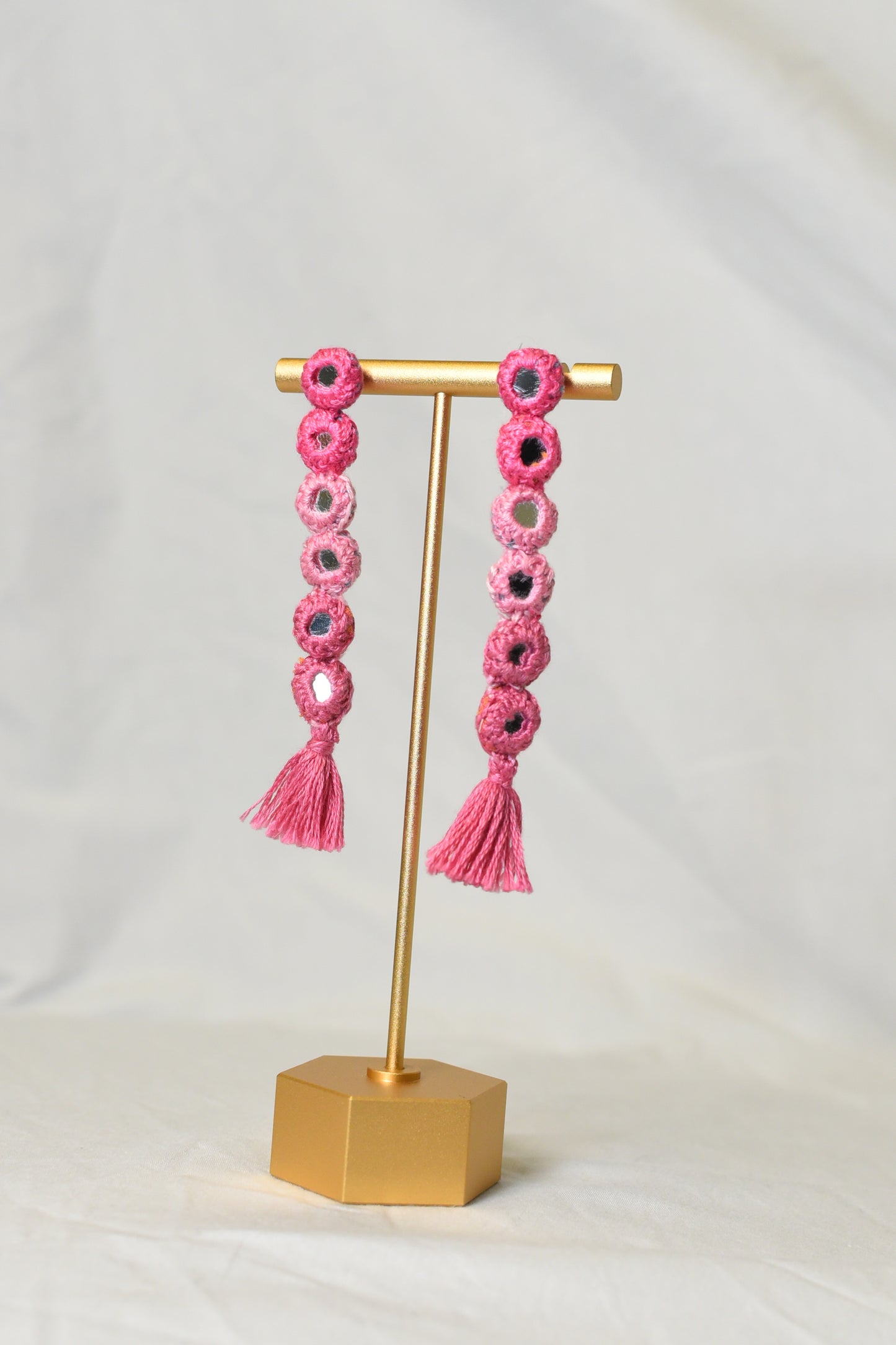 Boho earrings with tassels